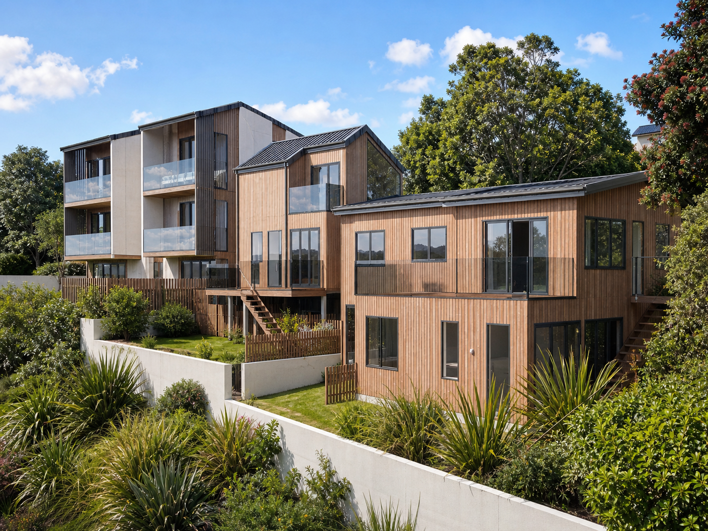 Townhouses with Aucklands new unitary plan