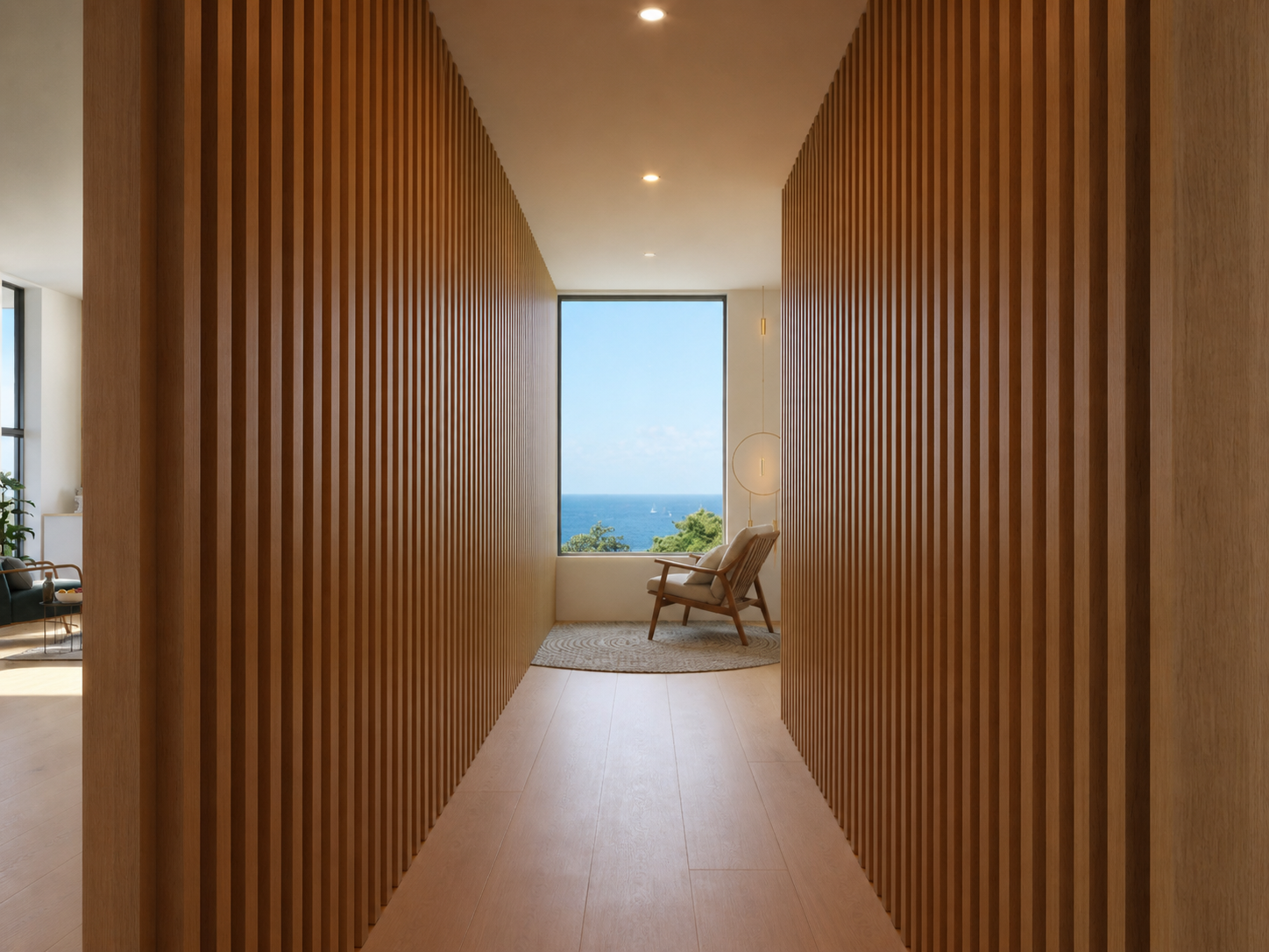 Hallway with a view on the Northshore 