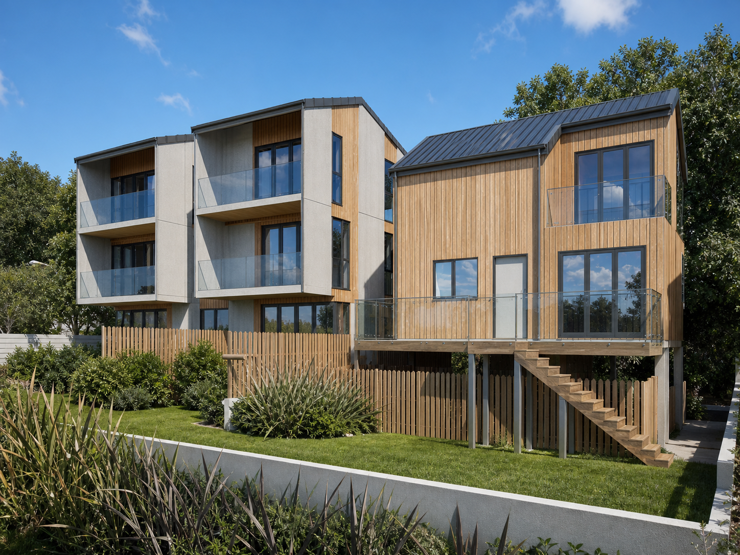 Terraced Houses in Birkenhead Auckland