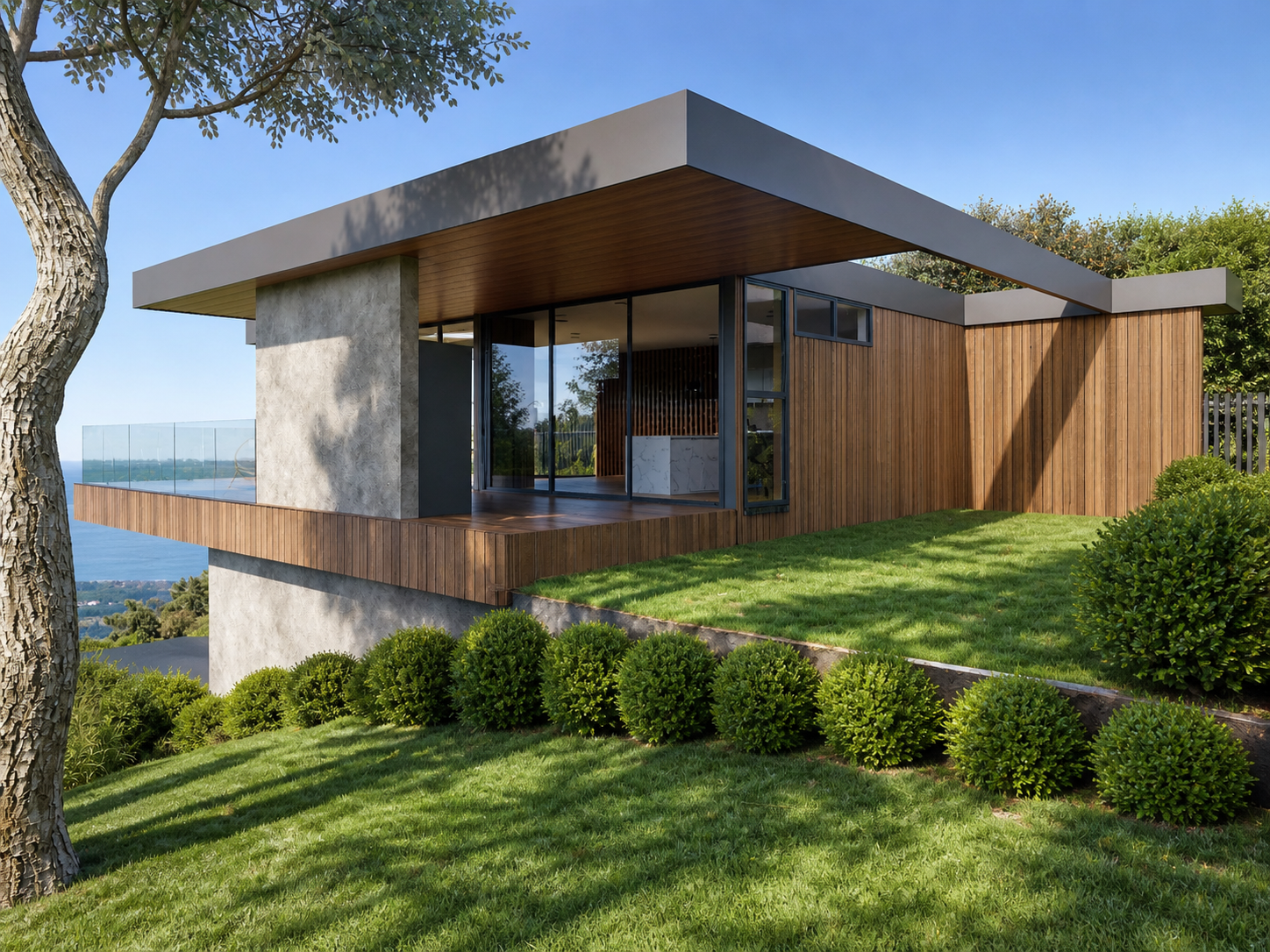 Luxury homes in Brownsbay with a view to the sea